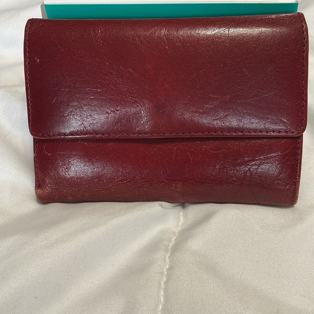 Hobo Vintage Red Leather Wallet